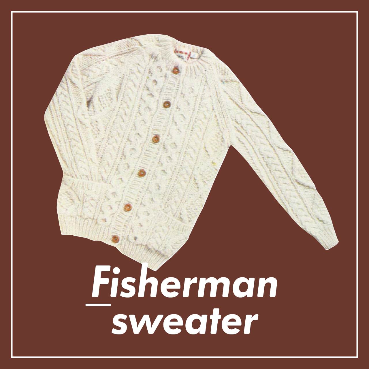 F Fisherman sweater