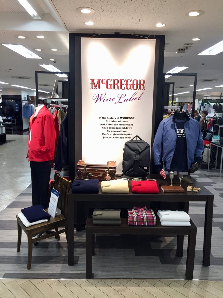 Mcgregor Winelabel Men 井筒屋 小倉店 Popup 展開 Mcgregor マックレガー公式サイト