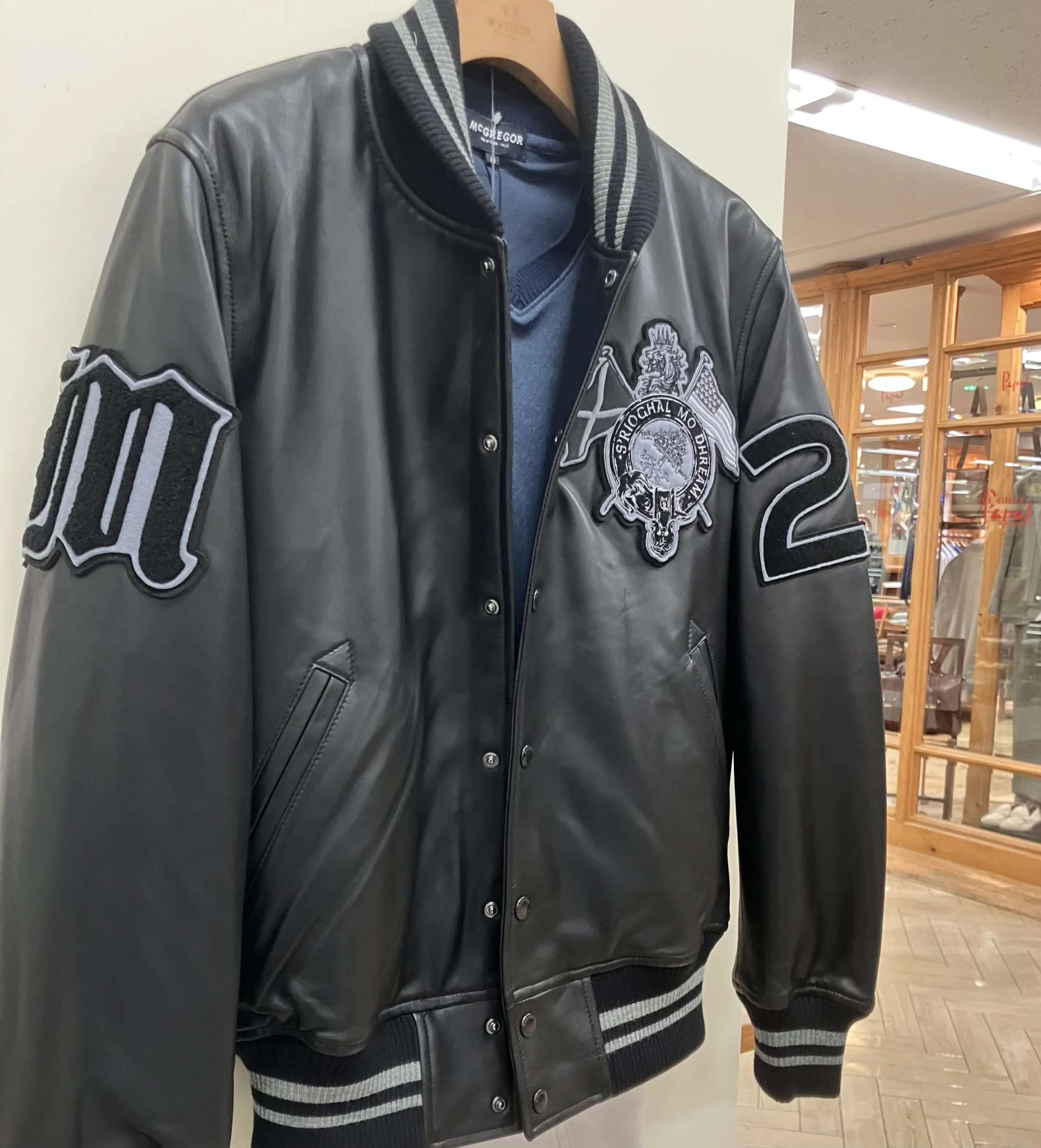 McGregor ブラック オールレザー スタジャン L プレミアムモデル オールレザースタジャン - McGREGOR | マックレガー公式サイト