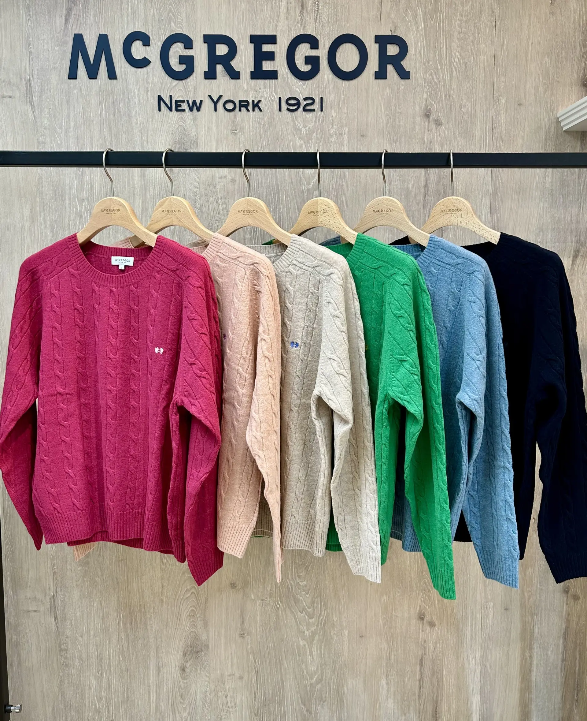 McGREGOR マクレガー ウール シルク混★ ケーブル ニット ハーフジップ セーター Sz.L　メンズ　c512tb428 マックレガー マクレガー McGREGOR ケーブル ニット セーター 長袖